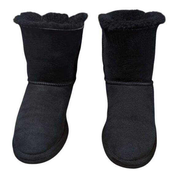 UGG Bailey Bow 'Black' Winter Boot Size 4 - Picture 4 of 11
